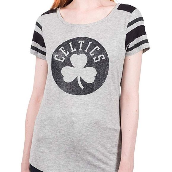 NWT Ultra Game NBA Women's Boston Celtics Box Out Tee Shirt - Picture 1 of 5